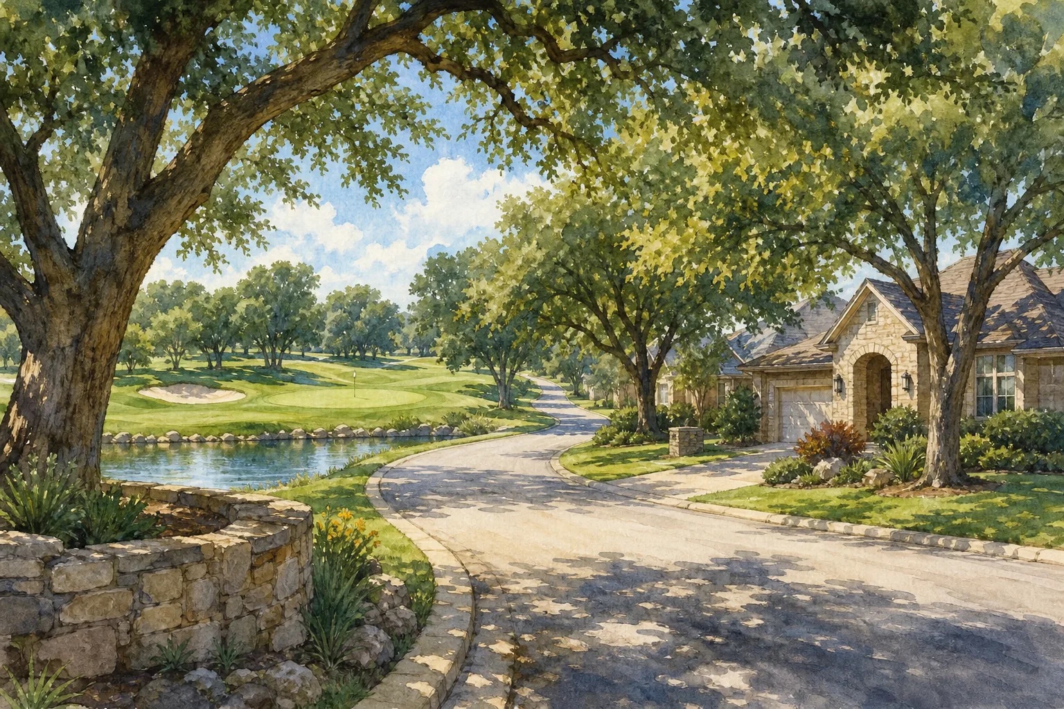 Forest Creek: Established homes, mature trees, and a golf-area setting