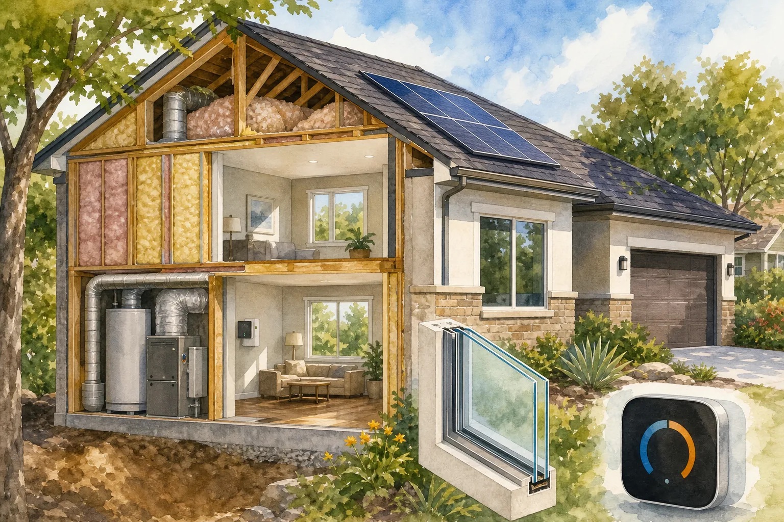 Energy-Efficient Belterra Homes, Assess Insulation, Roofing, and Technology Upgrades