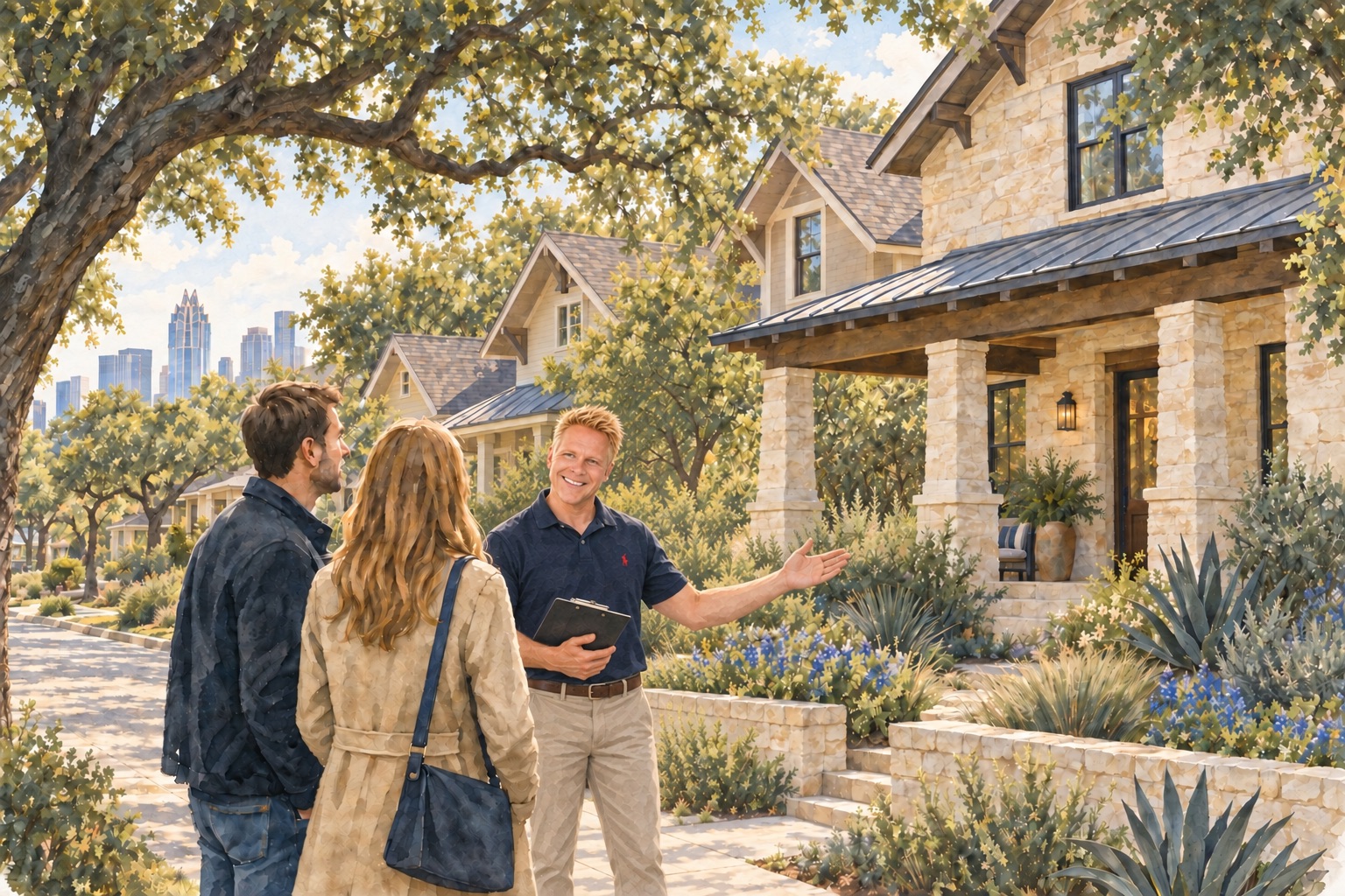 Robbie English showing property in Austin