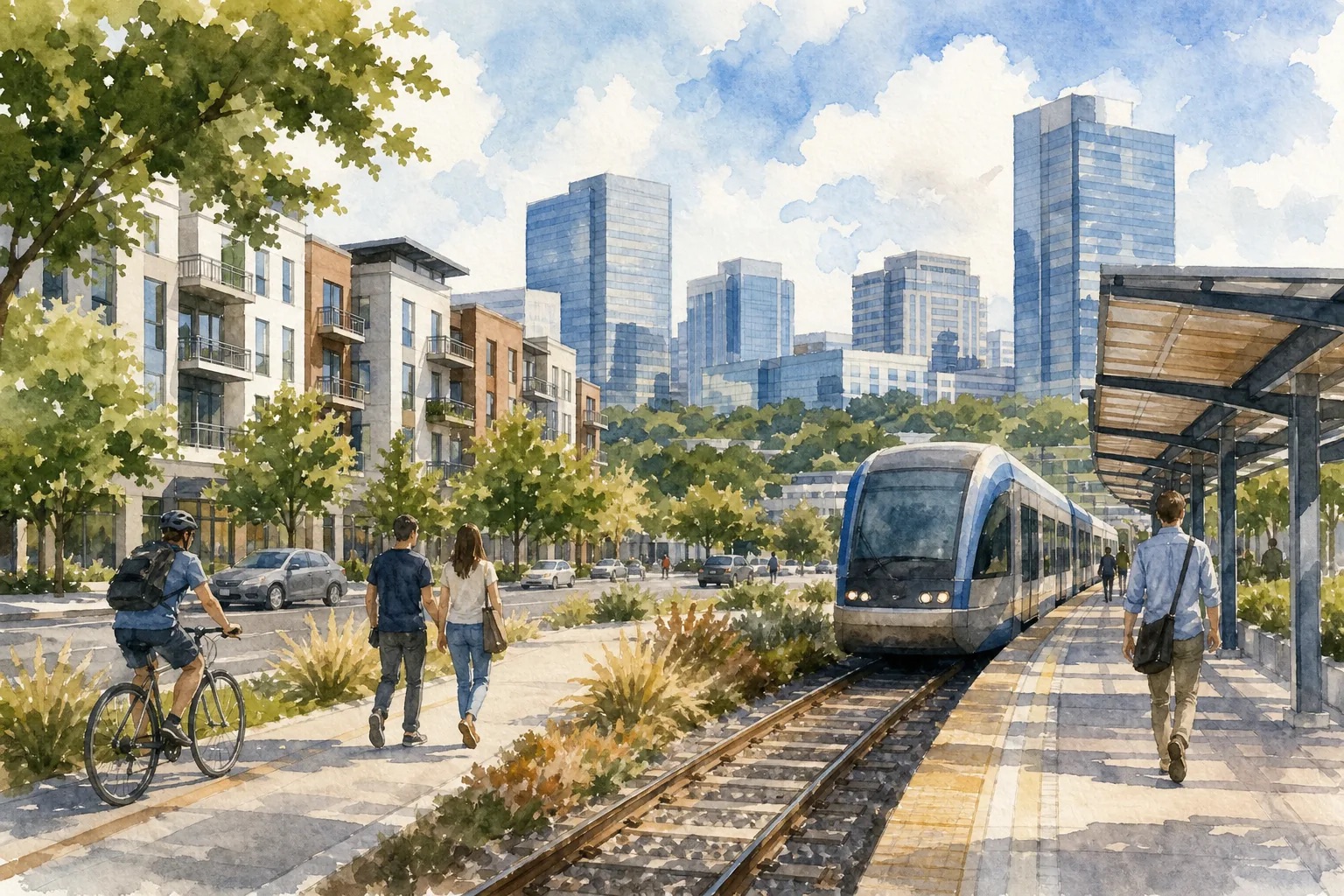 Highland, Transit-oriented redevelopment and access to the north tech corridor