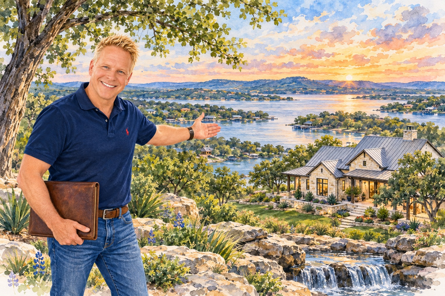 Robbie English REALTOR Showing Hill Country Homes