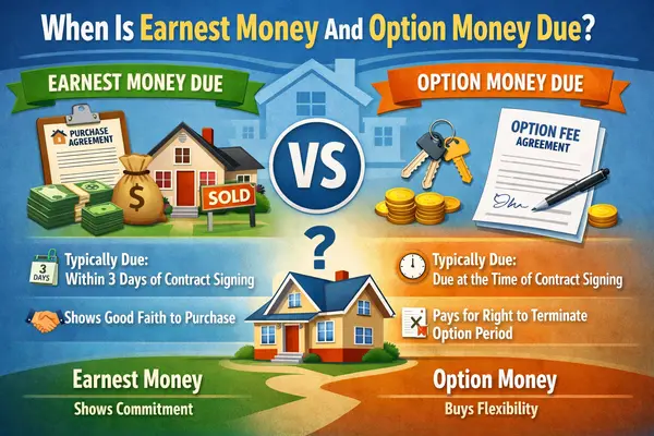 When Is Earnest Money And Option Money Due,Robbie English