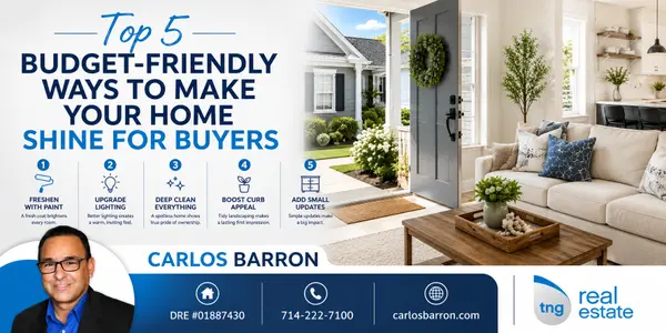 feature image of Top 5 Budget-Friendly Ways to Make Your Home Shine for Buyers