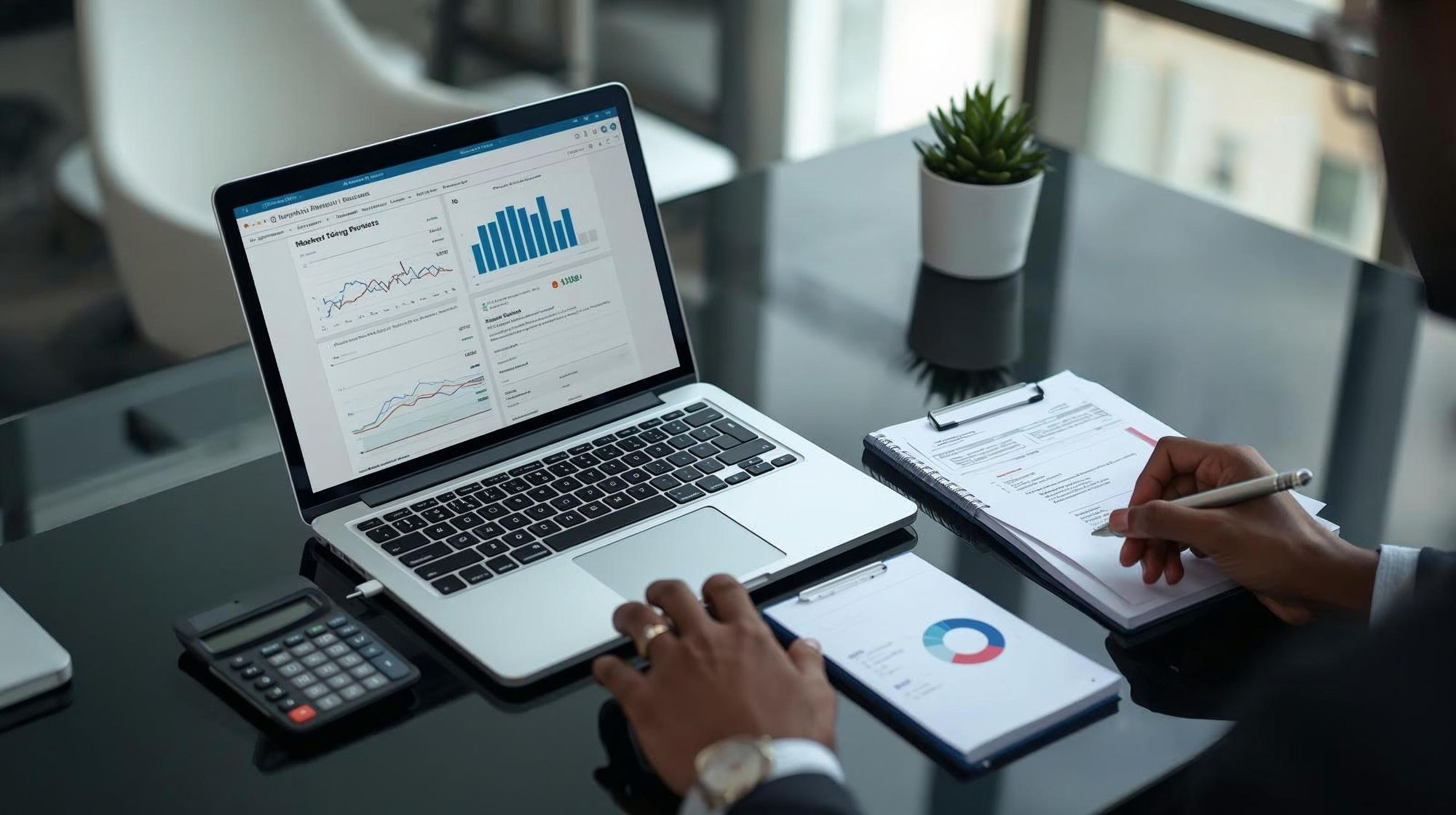 Houston realtor reviewing home pricing strategy and market data