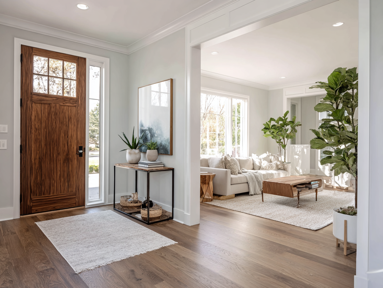 Prepared Houston home interior ready for sale