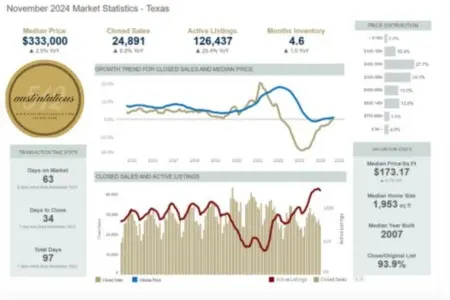 Analyzing the Austin Real Estate Market: November 2024 Statistics,Laura McMillan