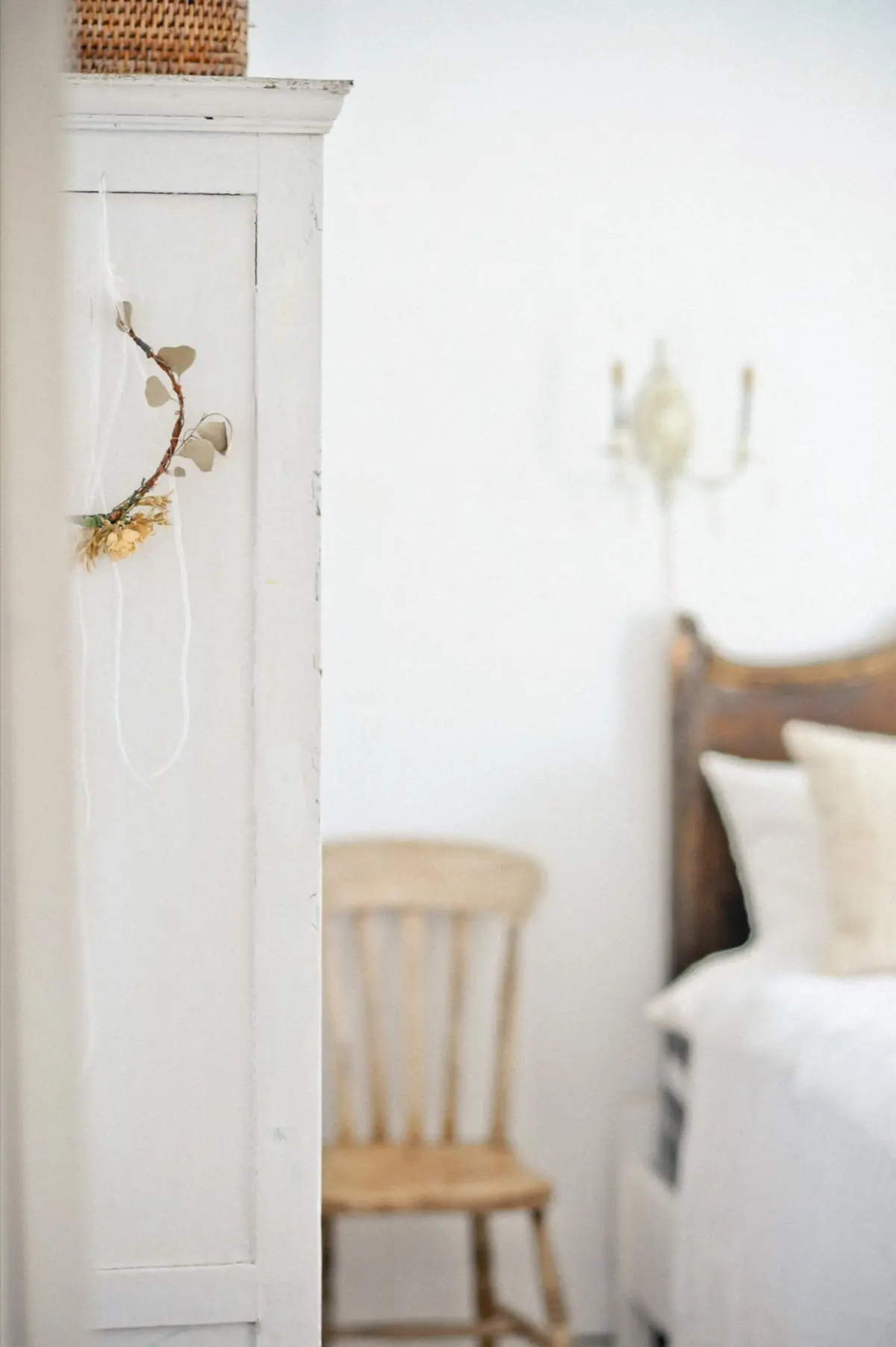 Stock - door and bed and chair