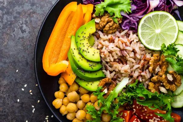 vibrant plate of food