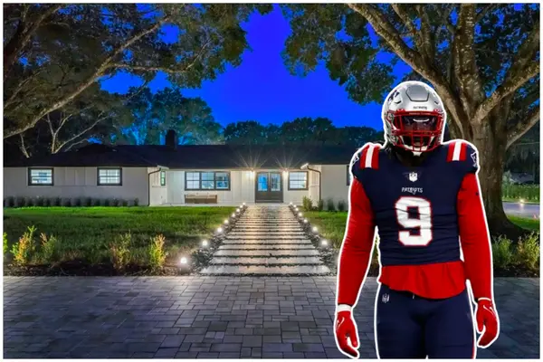 New England Patriots Player Matthew Judon Lists Custom-Built Winter Garden Home,Aponte Group