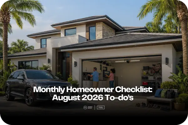 Monthly Homeowner Checklist: August 2026 To-do’s