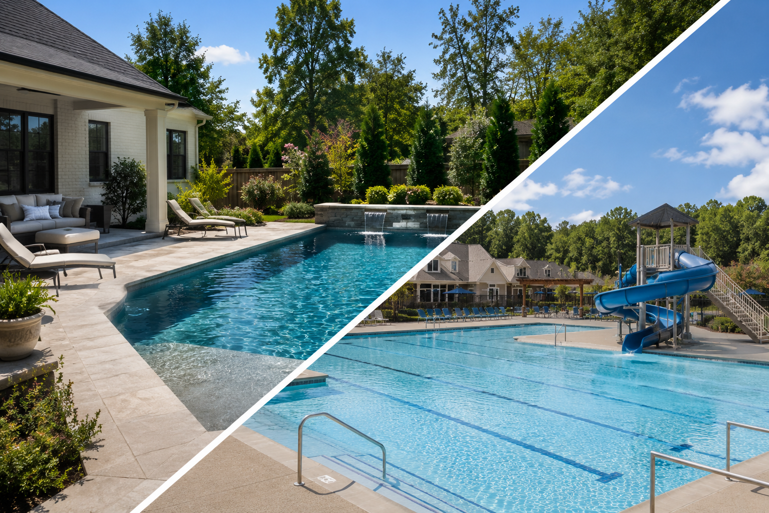 Private vs community pool settings