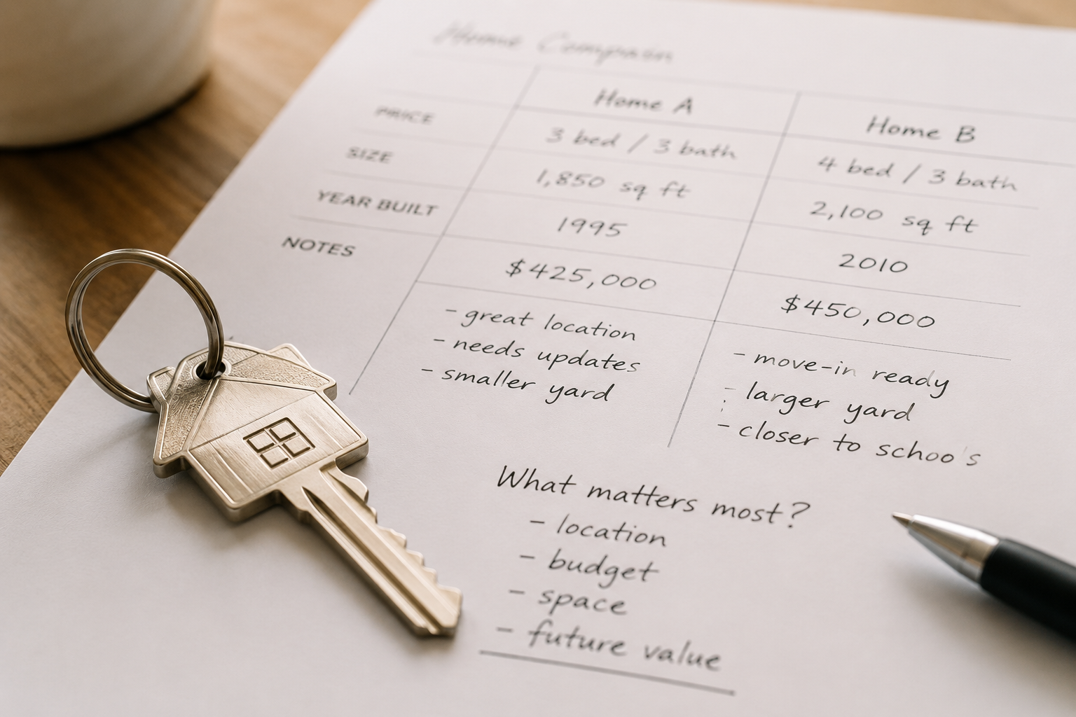 Sometimes the best decision is the one you didn't rush. 🔑  If you're comparing homes right now, take the time you need. The right choice is worth thinking through.