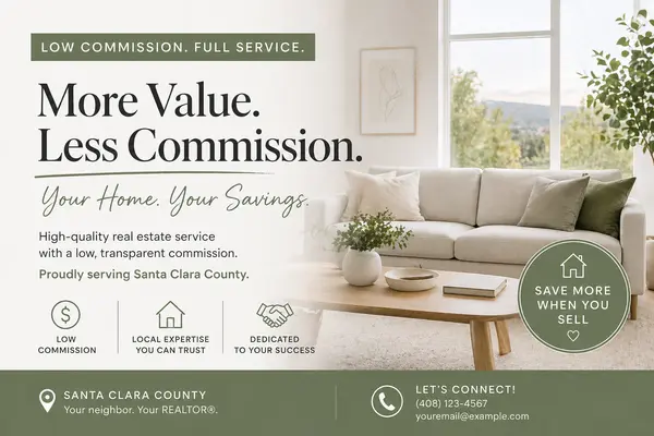 How a Low Commission Fee Helps Santa Clara County Sellers Price Their Homes Competitively