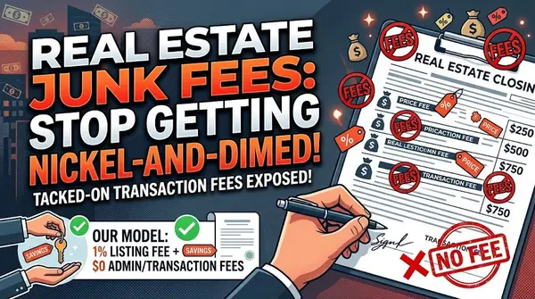 Real Estate Junk Fees in San Jose: Why Pay Transaction Fees on Top of High Commission?,Louis Fong | 1% List Fee Realtor