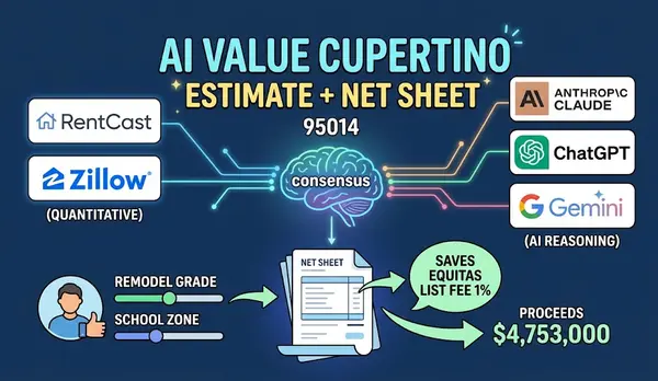 What Is My Home Worth in Cupertino? Inside the Multi-AVM & AI Net Sheet Revolutionizing 95014 Valuations