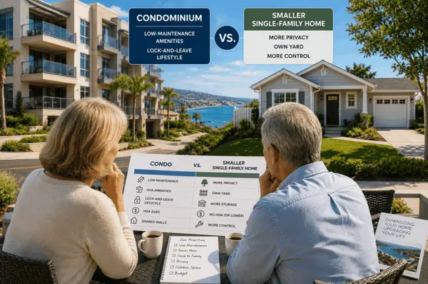 Condo vs. House for Downsizing in Orange County