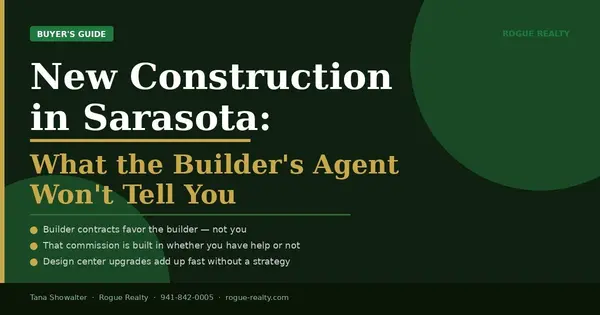 New Construction in Sarasota: What the Builder's Agent Won't Tell You