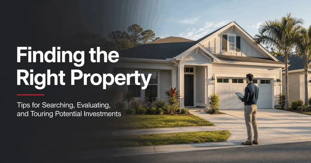 Finding the Right Property: Tips for Searching, Evaluating, and Touring Potential Investments