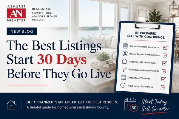 Selling Your Home in Baldwin County? The Best Listings Start 30 Days Before They Go Live