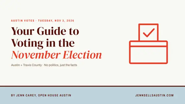 Your Guide to Voting in the Austin November Election