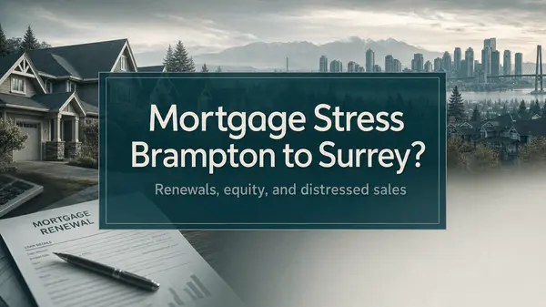 What Brampton’s Mortgage Delinquency Spike Could Mean for Surrey