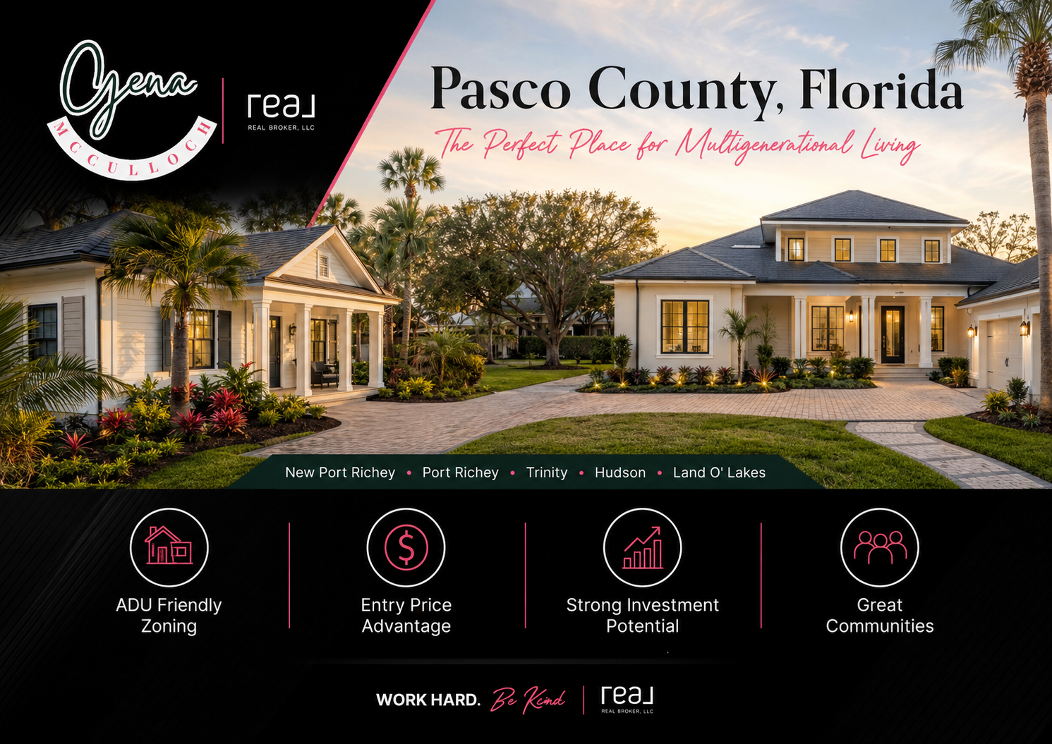 Pasco County Florida home with ADU or in-law suite potential in New Port Richey.