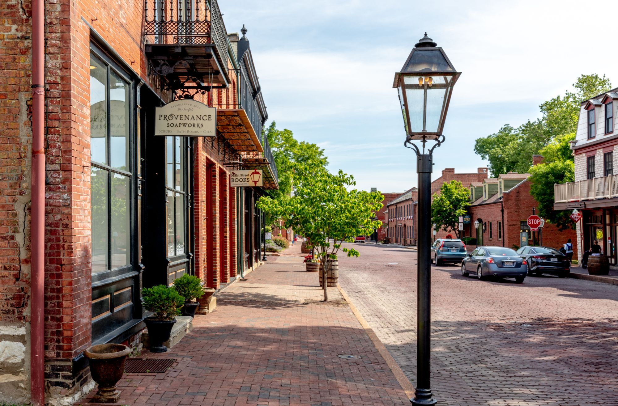 Summer time on historic St. Charles Main Street