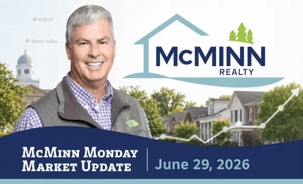 McMinn Monday Market Update: Fewer Sales, Stronger Dollars in Oxford and North Mississippi Real Estate