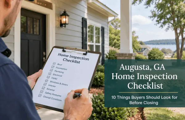 Augusta, GA Home Inspection Checklist: 10 Things Buyers Should Look for Before Closing