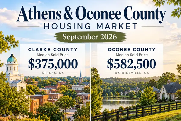 Athens & Oconee County Real Estate Market Update: September 2026