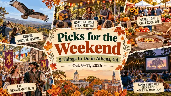 5 Things to Do in Athens, GA This Weekend | October 9–11, 2026,Leah Leggett