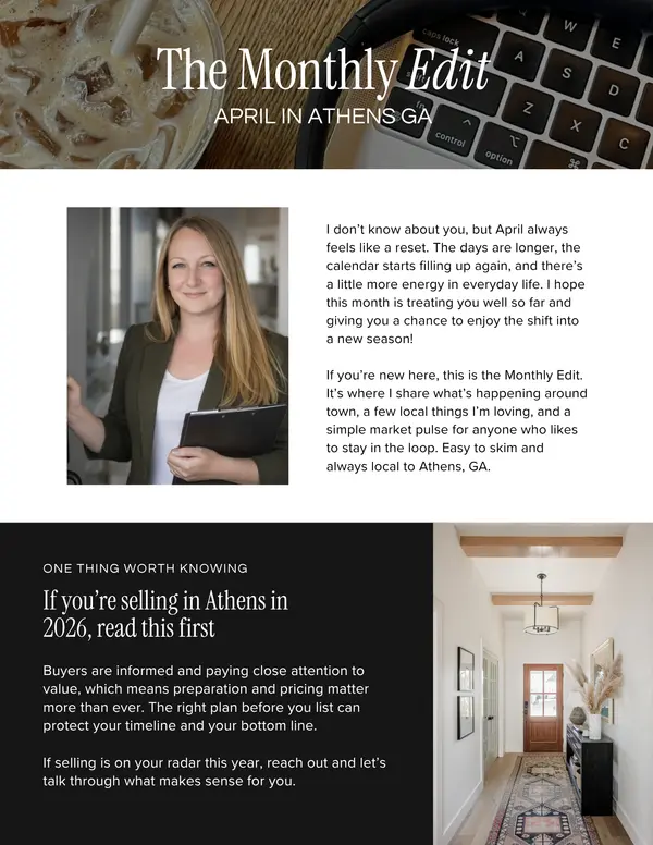 The Monthly Edit - April Newsletter