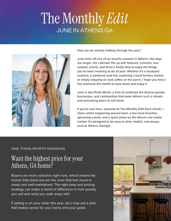 The Monthly Edit - June Newsletter
