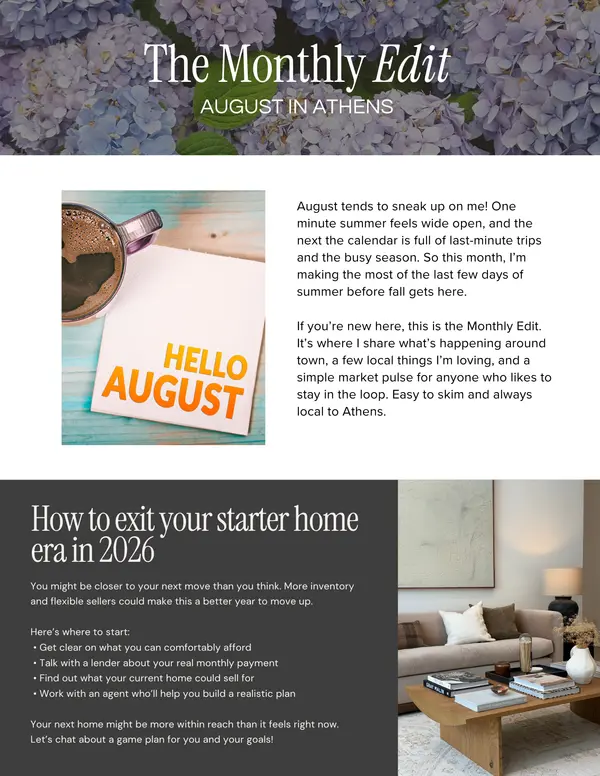 The Monthly Edit - August Newsletter