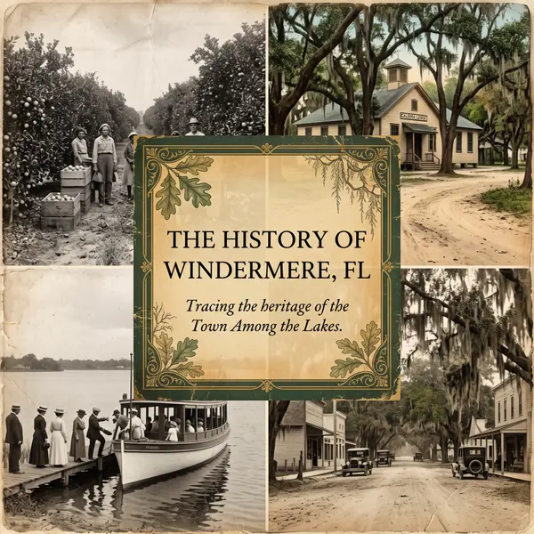 feature image of The History of Windermere, FL: From an English Settler's Lakeside Home to a 100-Year-Old Town