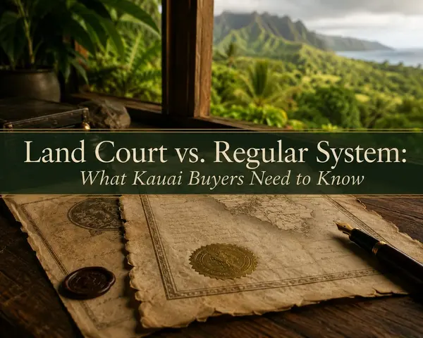 Land Court vs. Regular System: What Kauai Buyers Need to Know
