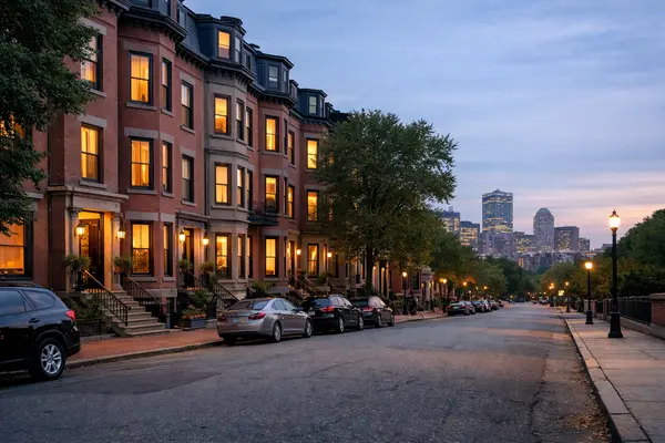 Boston brownstone homes in Greater Boston real estate market