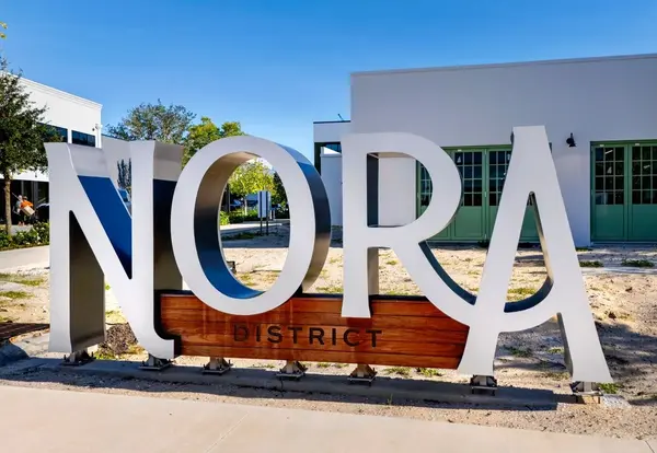 Nora District sign in West Palm Beach