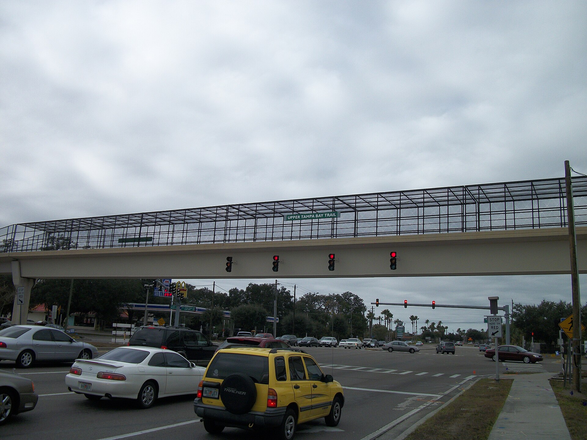 Upper Tampa Bay Trail pedestrian bridge over Gunn Highway