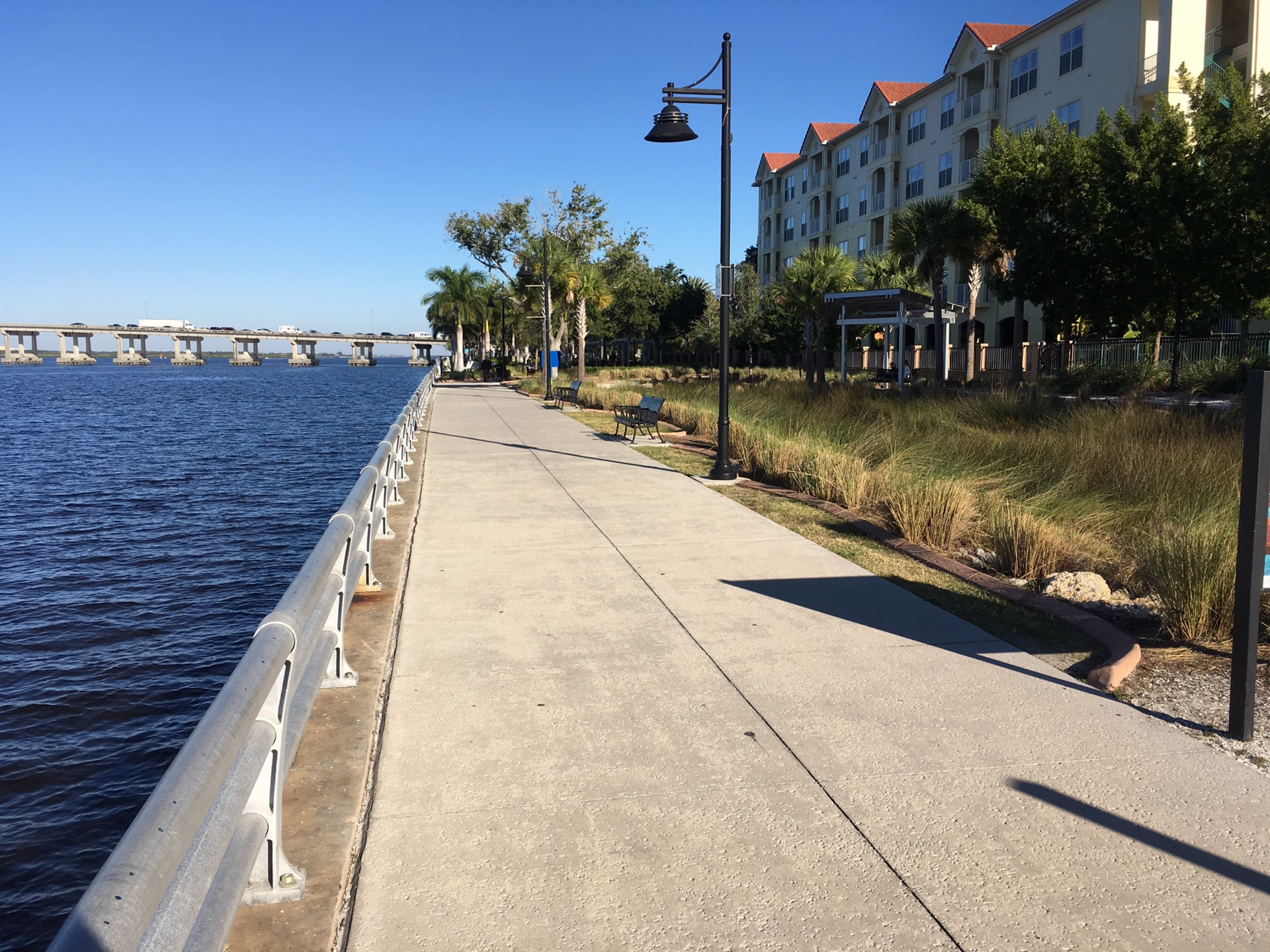Bradenton Riverwalk along the Manatee River