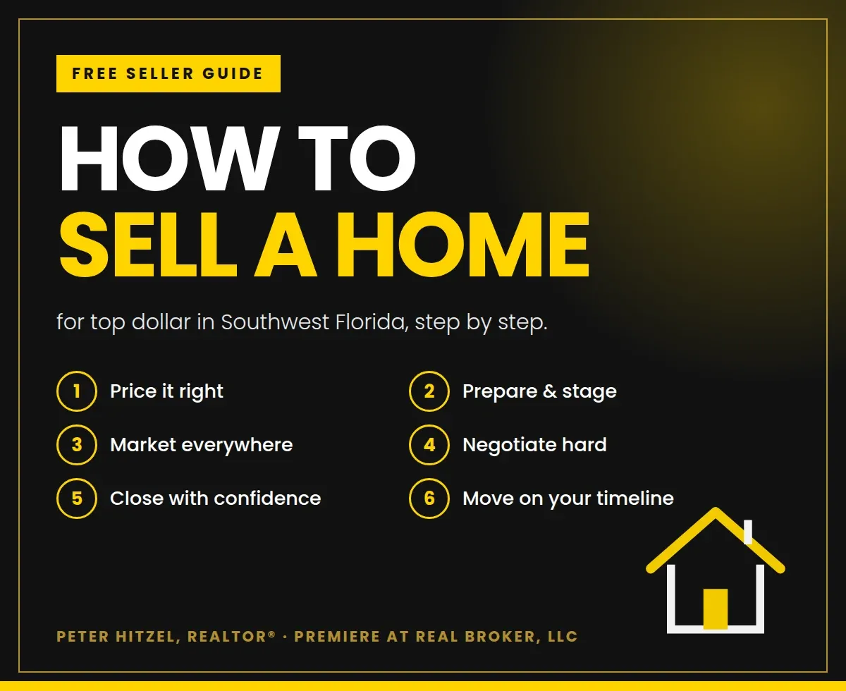 How to Sell a Home in Southwest Florida: free seller guide by Peter Hitzel, REALTOR