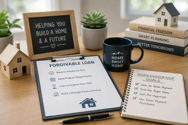 Colorado homebuyers learning about forgivable loan options before purchasing a home.