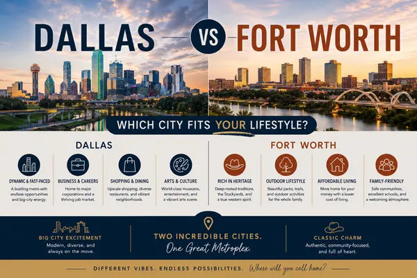 Dallas versus Fort Worth: Which City Fits Your Lifestyle?,Edmund Ponikiewski