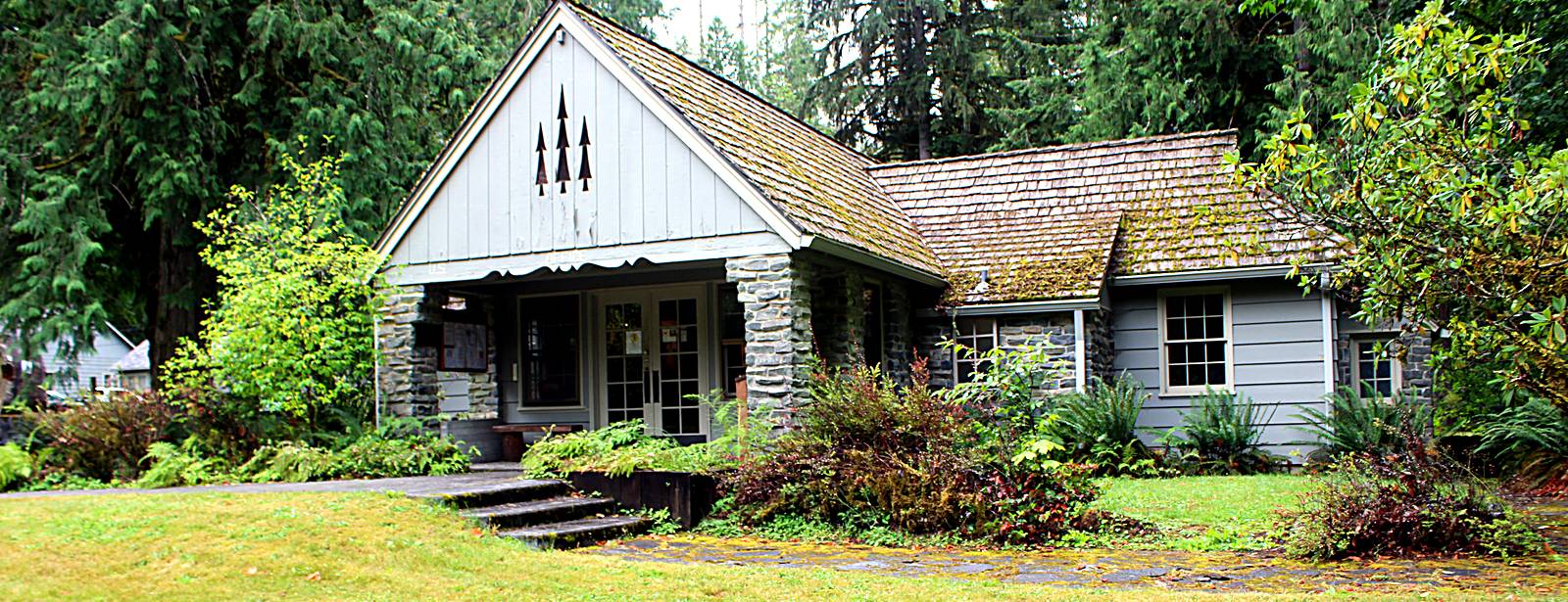 Historic 1938 Glacier Public Service Center ranger station on the Mount Baker Highway in Glacier, WA - homes and cabins for sale near Mt. Baker