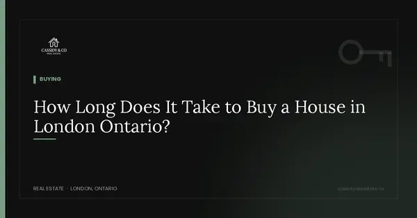 How Long Does It Take to Buy a House in London Ontario?