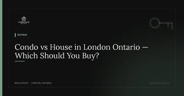 Condo vs House in London Ontario — Which Should You Buy?