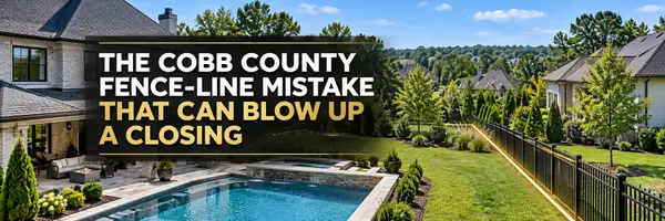 The Cobb County Fence-Line Mistake That Can Blow Up a Closing
