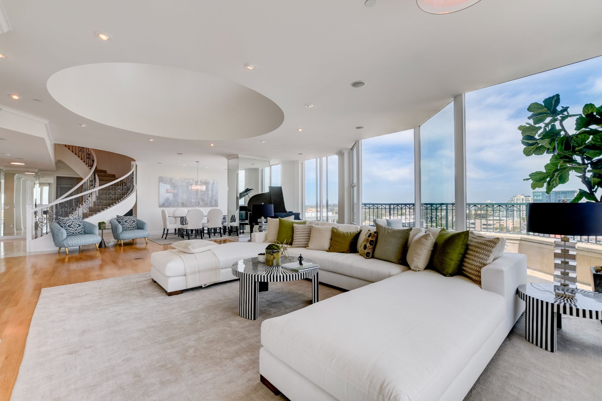 Luxury estate interior in Rancho Santa Fe, California