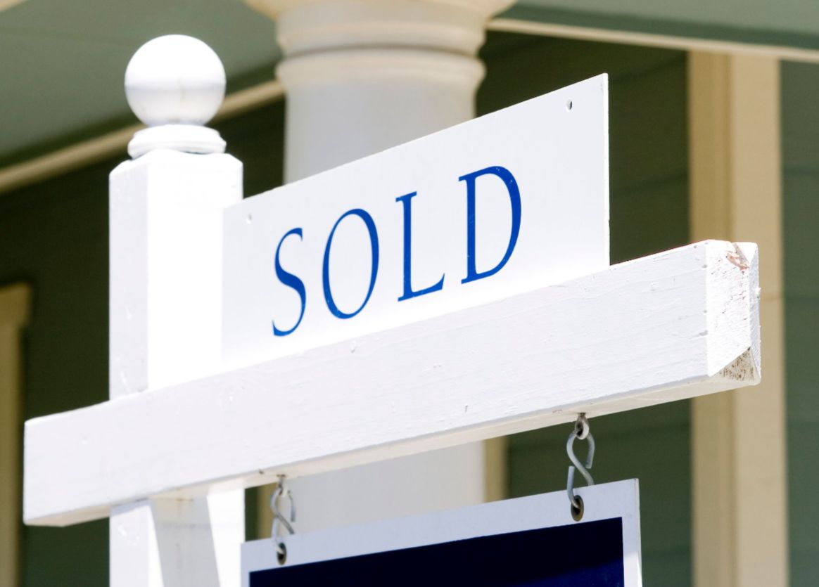 Sold sign in front of a North San Diego County home