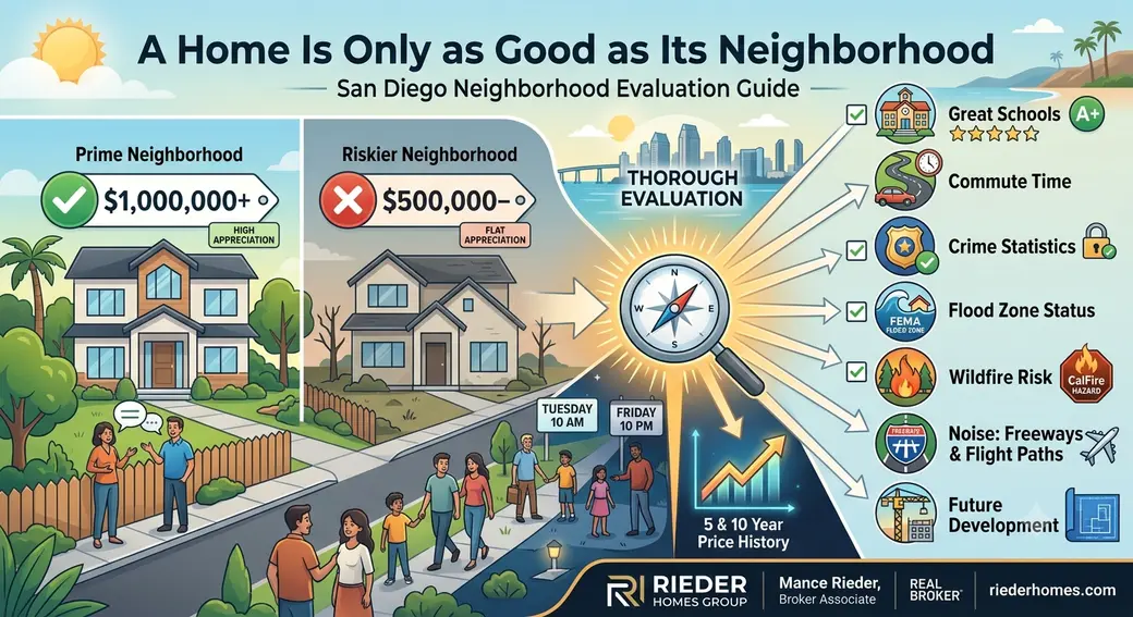 How Do I Evaluate a Neighborhood When Buying a Home in San Diego?